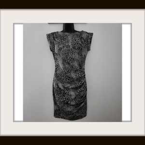 ANN TAYLOR BLACK AND GREYISH DRESS